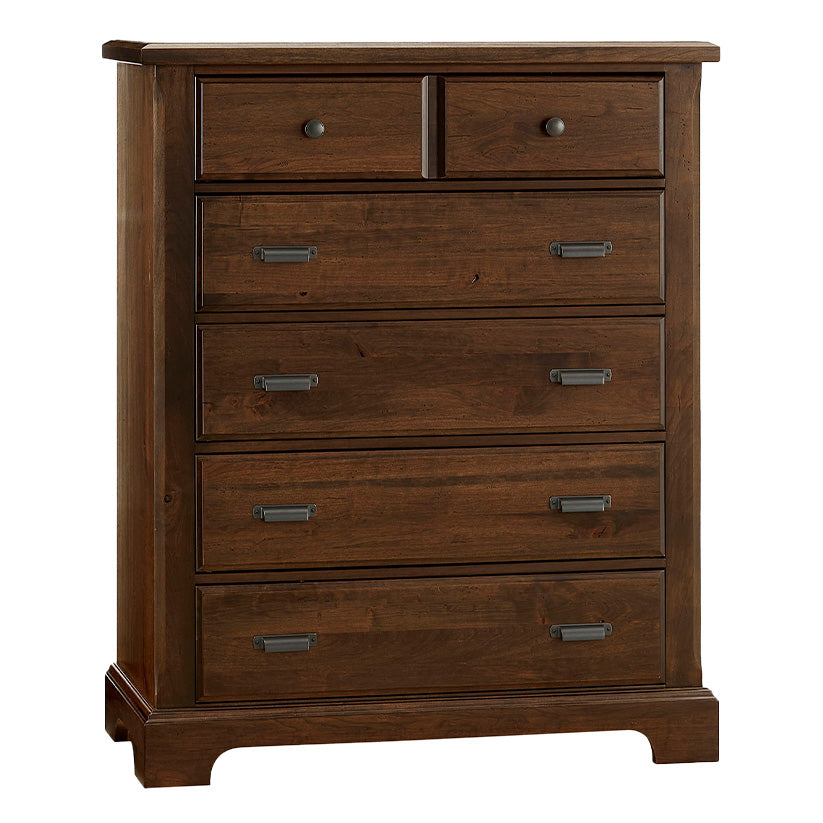 Lancaster County - 5 Drawer Chest - Dark Brown