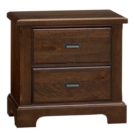 Lancaster County - 2 Drawer Nightstand - Dark Brown