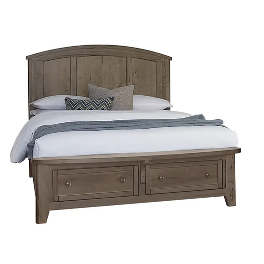 Woodbridge - Queen Arch Storage Bed - Dark Cashmere