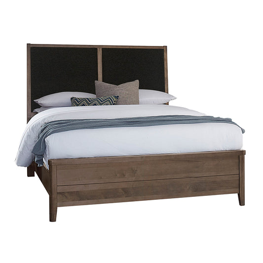 Woodbridge - California King Upholstered Bed with Black Fabric - Dark Cashmere