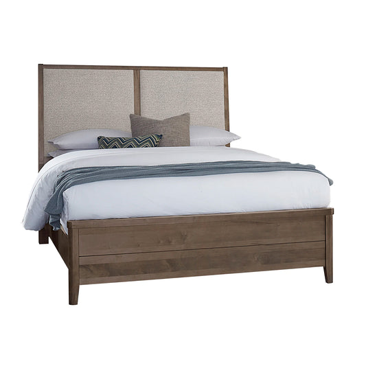 Woodbridge - California King Upholstered Bed With Gray Fabric - Dark Cashmere