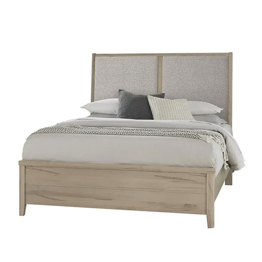 Woodbridge - Queen Upholstered Bed With Grey Fabric - Shadow Grey