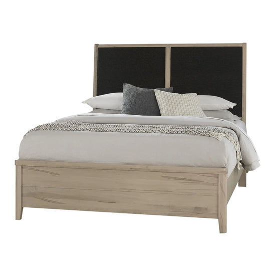 Woodbridge - King Upholstered Bed With Black Fabric - Shadow Grey