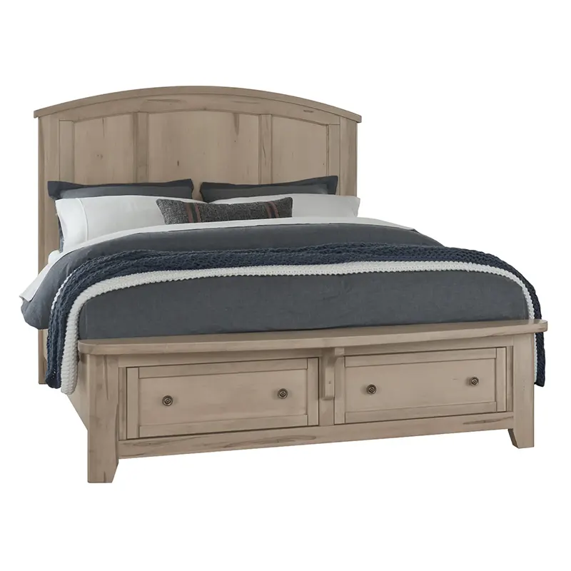 Woodbridge - Queen Arch Storage Bed - Clear Maple