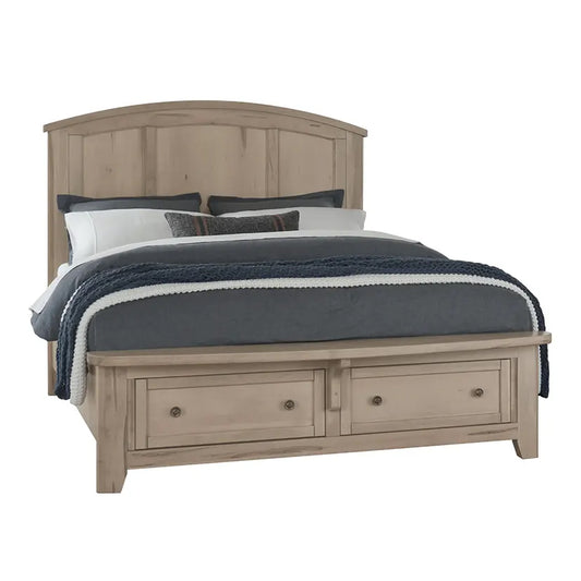 Woodbridge - Queen Arch Storage Bed - Clear Maple