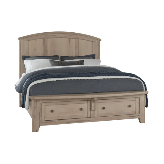 Woodbridge - King Arch Storage Bed - Clear Maple