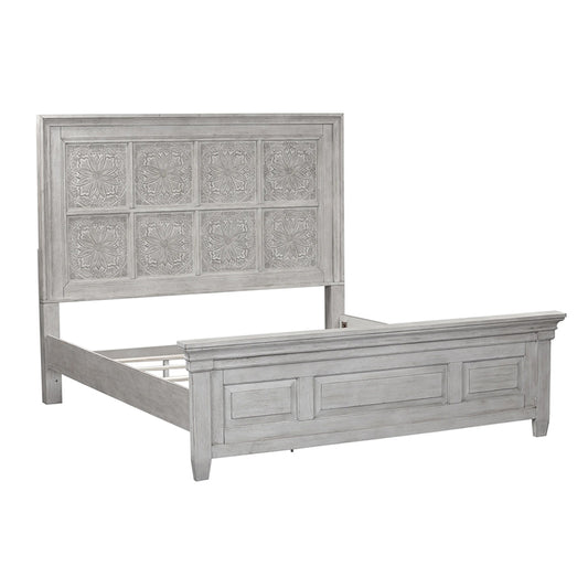 Heartland - King Opt California Panel Bed - White