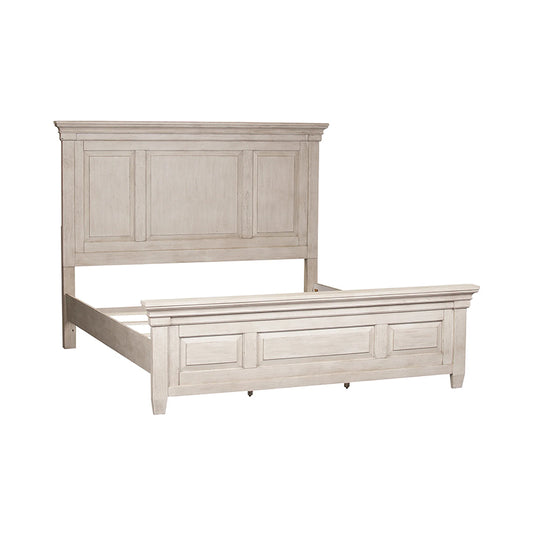 Heartland - Queen Panel Bed (Raised Panels Headboard / Footboard) - White