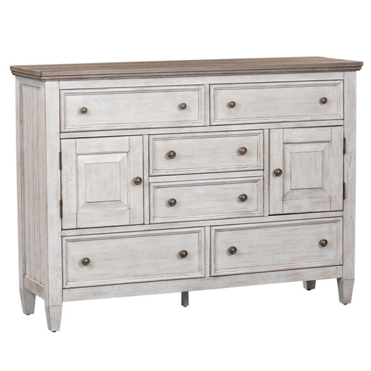 Heartland - 2 Door 6 Drawer Chesser - White