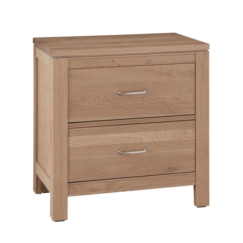 Tide & Timber - Nightstand - 2 Drawers - Clear Oak