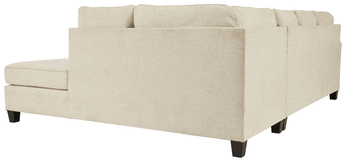 Abinger - Natural - Right Arm Facing Chaise With Sleeper Sectional