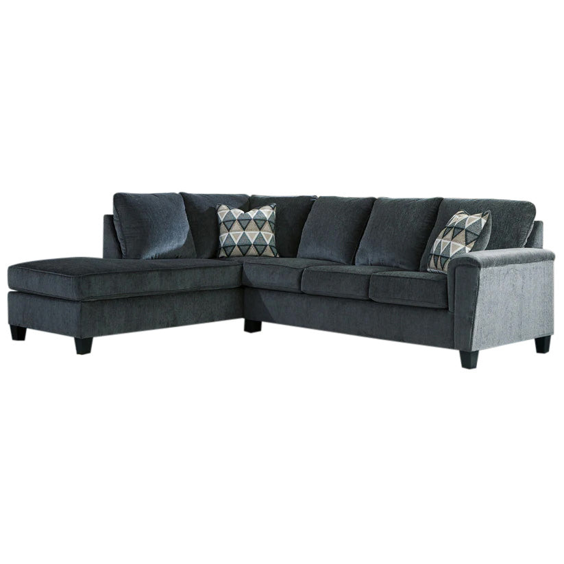 Abinger - Smoke - Left Arm Facing Chaise Sleeper 2 Pc Sectional