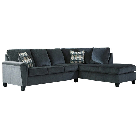 Abinger - Smoke - Right Arm Facing Chaise Sleeper 2 Pc Sectional