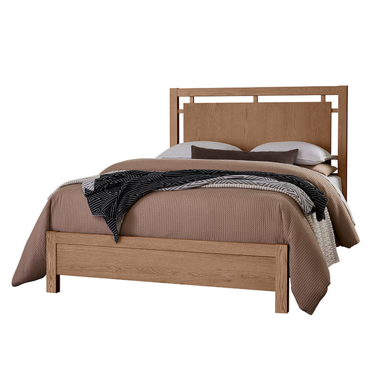 Lodge & Loft - California King Floating Panel Bed - Blond Oak