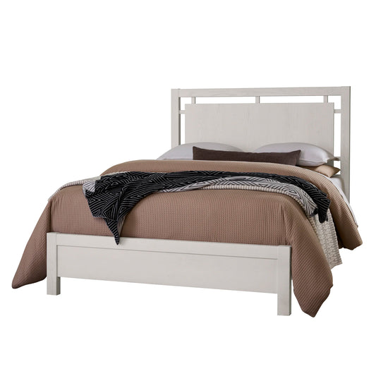 Lodge & Loft - King Floating Panel Bed - Soft White