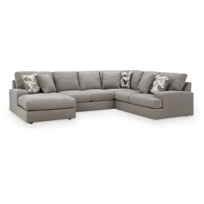 Lindon - 3-Piece Sectional With LAF Corner Chaise - Smoke