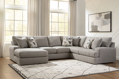 Lindon - 3-Piece Sectional With LAF Corner Chaise - Smoke