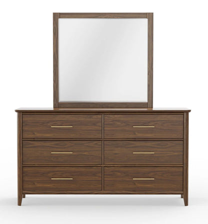 Nordhaven - 6 Drawer Dresser - Nordic Walnut