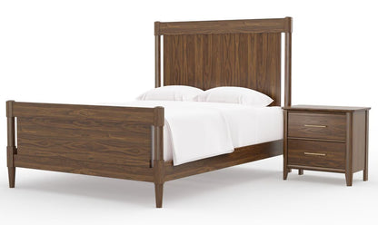 Nordhaven - King Poster Bed - Nordic Walnut