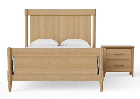 Nordhaven - Queen Poster Bed - Clear Maple