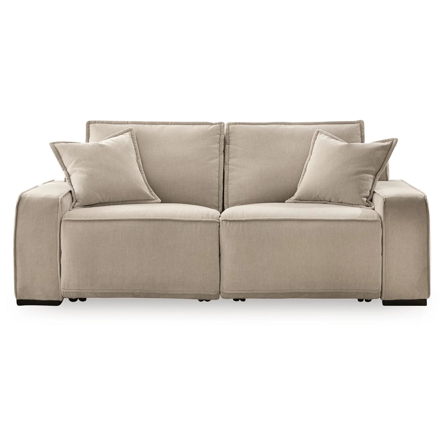 Carceri - 2-Piece Power Reclining Sectional Loveseat - Cashmere