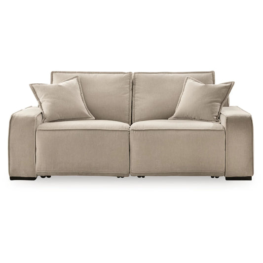 Carceri - 2-Piece Power Reclining Sectional Loveseat - Cashmere