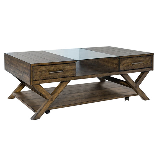 Lennox - Display Cocktail Table - Dark Brown