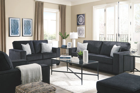 Altari - Slate - 4 Pc. - Sofa, Loveseat, Chair, Ottoman