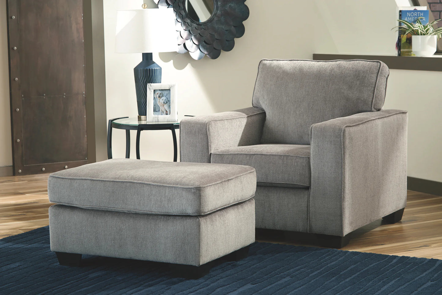 Altari - Alloy - 4 Pc. - Sofa, Loveseat, Chair, Ottoman