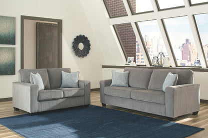 Altari - Alloy - 4 Pc. - Sofa, Loveseat, Chair, Ottoman
