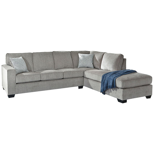 Altari - Light Gray - Right Arm Facing Corner Chaise With Sleeper 2 Pc Sectional