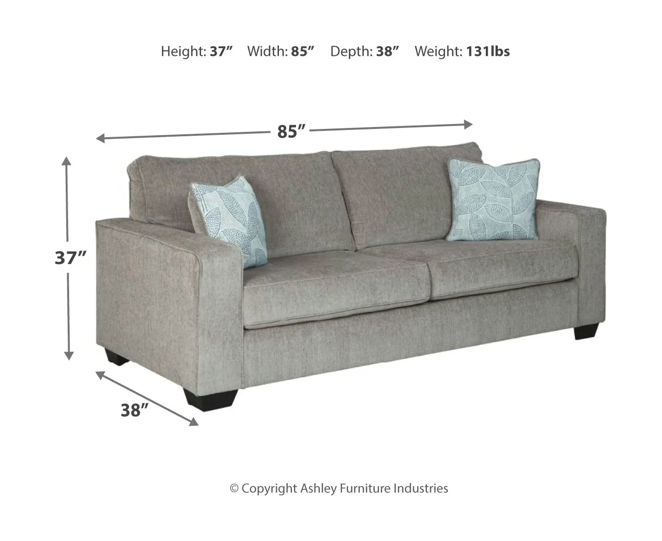 Altari - Alloy - 2 Pc. - Sofa, Loveseat