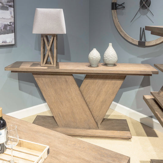 Aspen Sky - Sofa Table - Weathered Saddle Brown