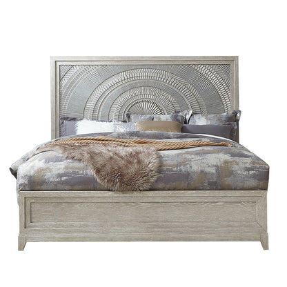 Belmar - California King Panel Bed - Washed Taupe