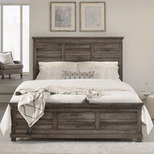 Lakeside Haven - King Optional California Panel Bed - Brownstone