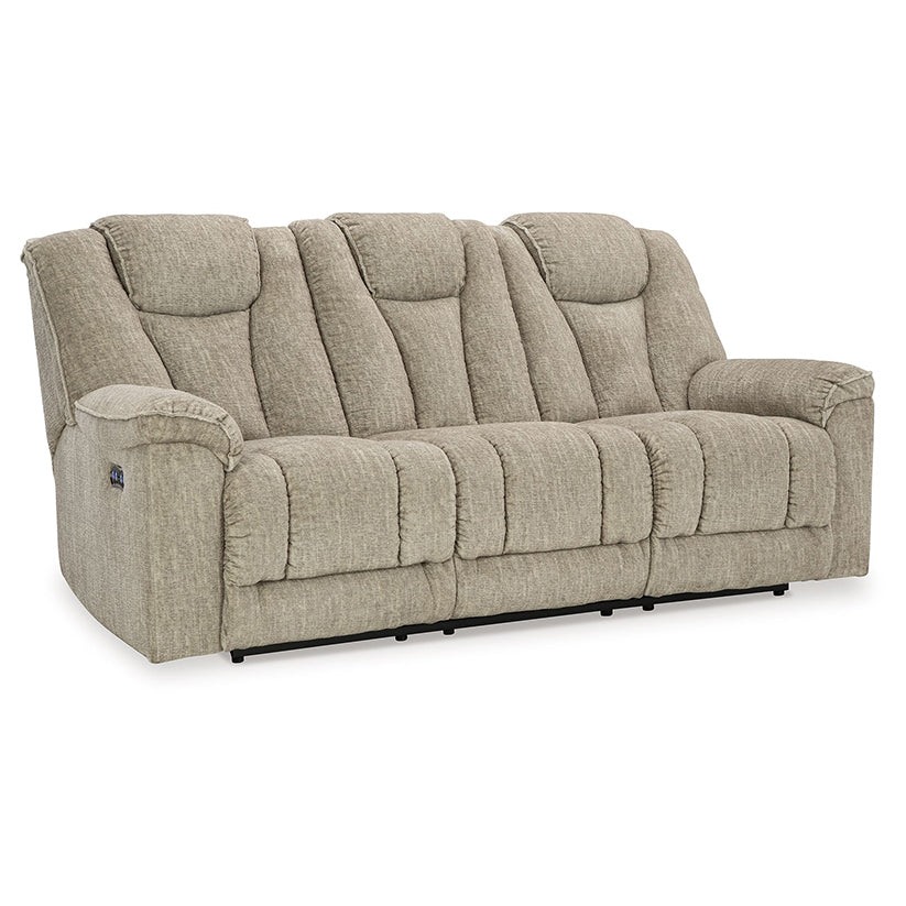 Hindmarsh - Stone - Power Reclining Sofa With Adj Headrest