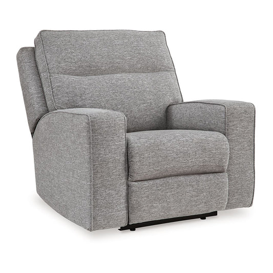 Biscoe - Pewter - Power Recliner /Adj Headrest