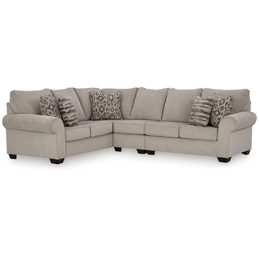 Claireah - Umber - 3-Piece Sectional With Laf Sofa With Corner Wedge