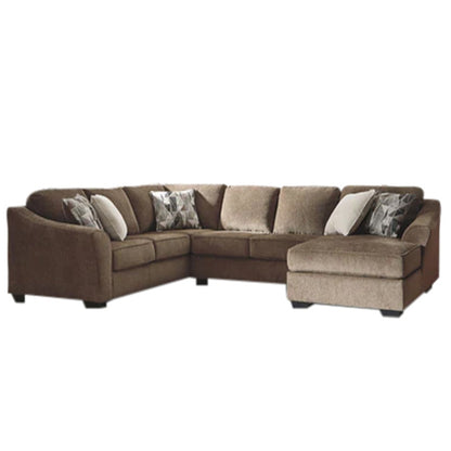 Graftin - Teak - Right Arm Facing Corner Chaise 3 Pc Sectional