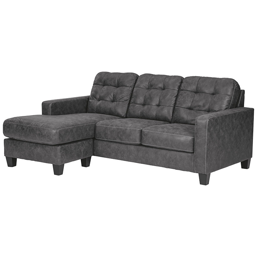 Venaldi - Gunmetal - Sofa Chaise Queen Sleeper