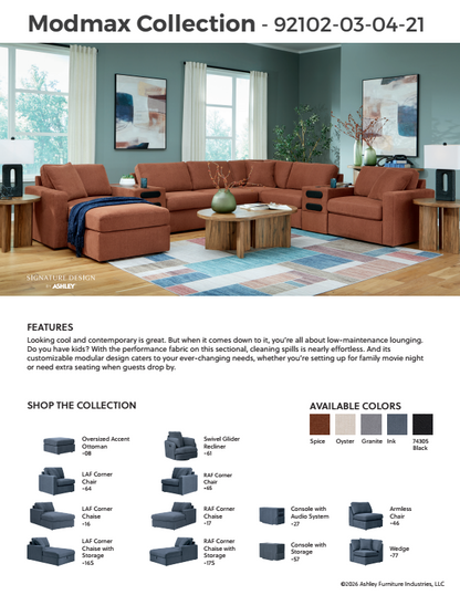 Modmax - Spice - 5-Piece Sectional