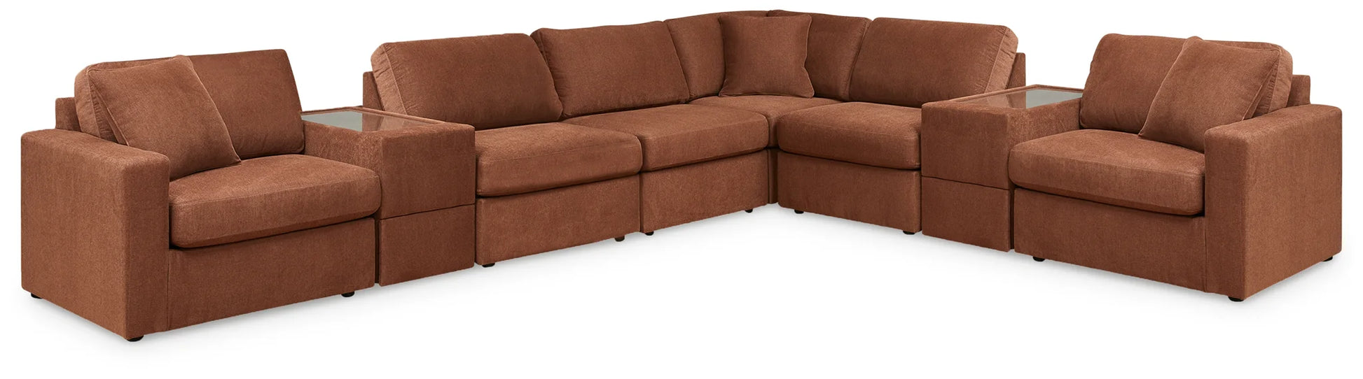 Modmax - Spice - 8-Piece Sectional With 2 Storage Consoles