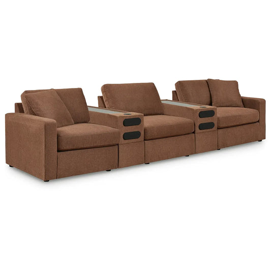 Modmax - Spice - 5-Piece Sectional With 2 Audio System Consoles