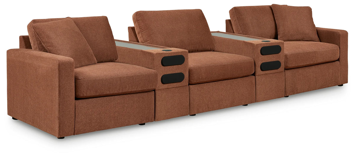 Modmax Console Modmax - Spice - 5-Piece Sectional With 2 Audio System Consoles ...