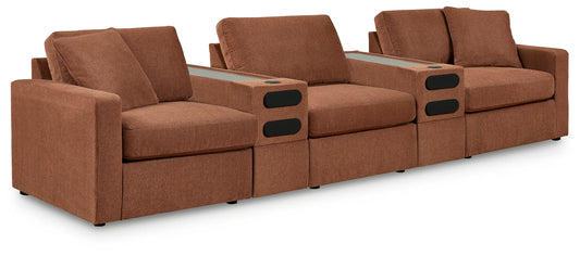 Modmax - Spice - 5-Piece Sectional With 2 Audio System Consoles