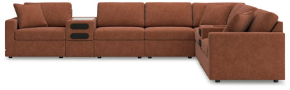 Modmax - Spice - 8-Piece Sectional With 2 Audio System Consoles