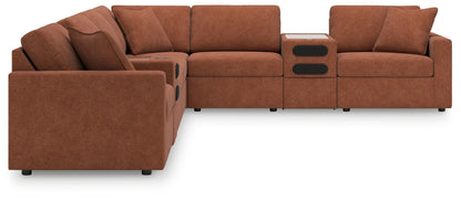 Modmax - Spice - 8-Piece Sectional With 2 Audio System Consoles