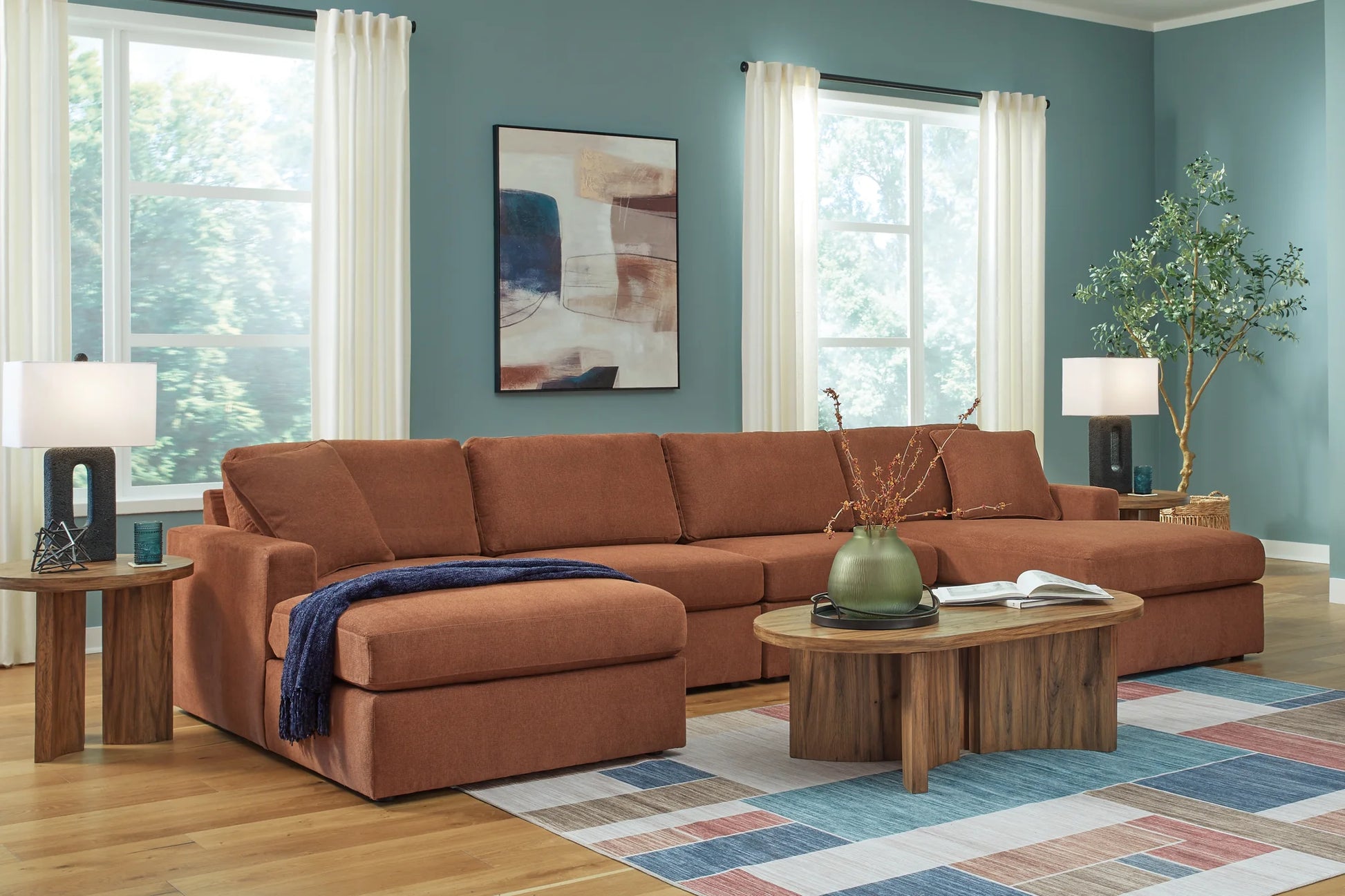 Modmax - Spice - 4-Piece Sectional With Laf And Raf Corner Chaises-2