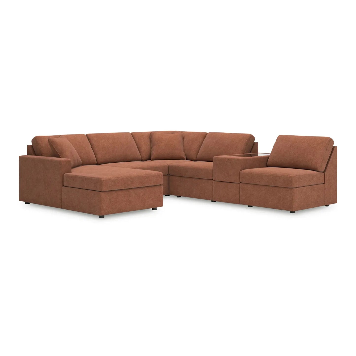 Modmax - Spice - 6-Piece Sectional With Laf Corner Chaise And Storage Console