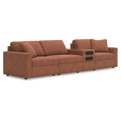 Modmax - Spice - 4-Piece Sectional With Audio System Console